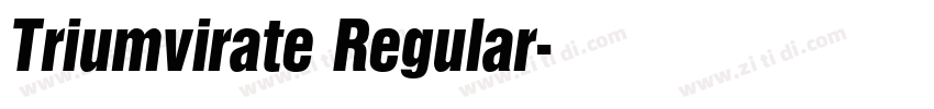 Triumvirate Regular字体转换 Triumvirate Regular字体转换